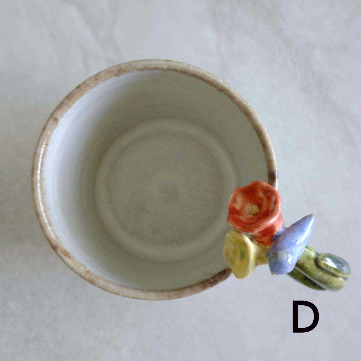 お花取手マグ（小）の画像