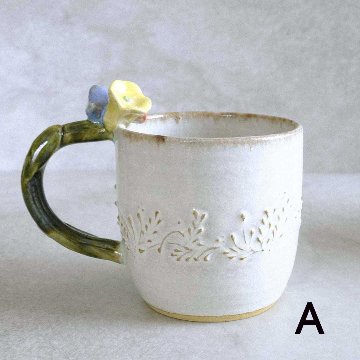 お花取手マグ（小）の画像