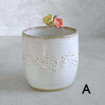 お花取手マグ（小）の画像