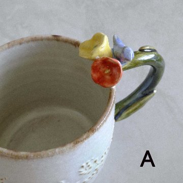 お花取手マグ（小）の画像