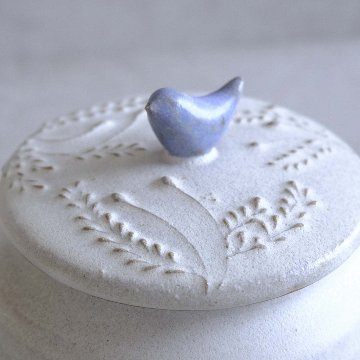 小鳥の壺の画像