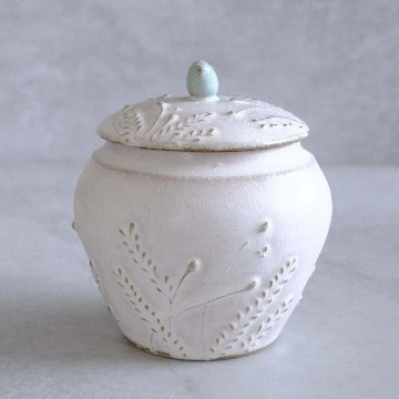 小鳥の壺の画像