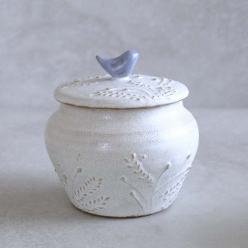 小鳥の壺の画像