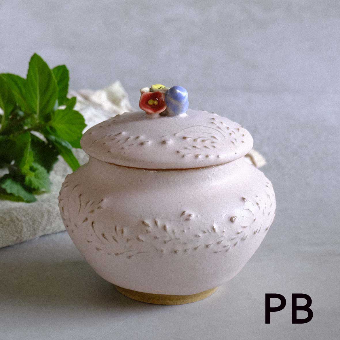 小鳥とお花の壷miniの画像