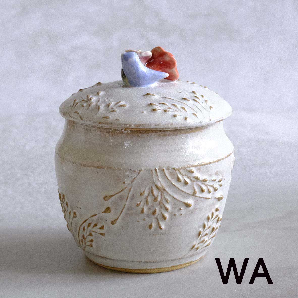 小鳥とお花の壷miniの画像