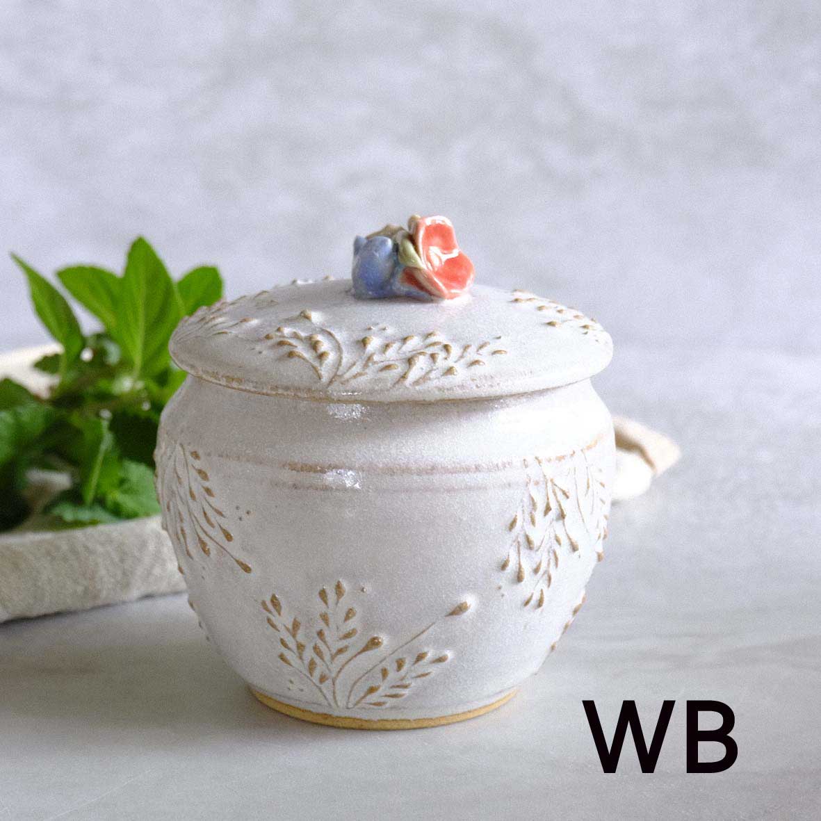 小鳥とお花の壷miniの画像