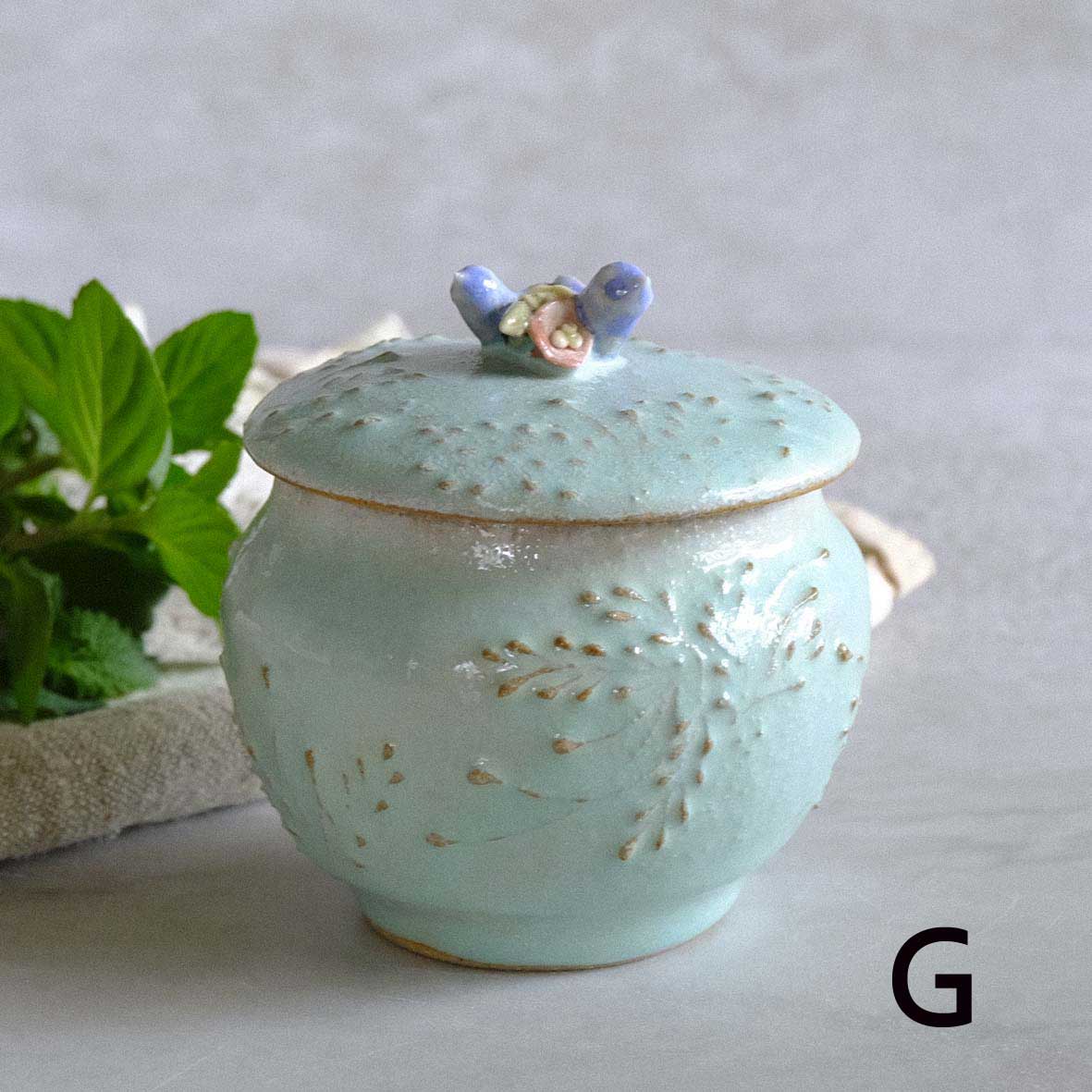 小鳥とお花の壷miniの画像