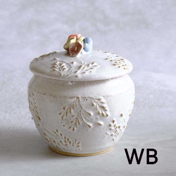 小鳥とお花の壷miniの画像