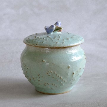 小鳥とお花の壷miniの画像