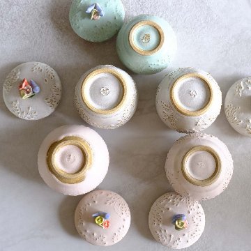 小鳥とお花の壷miniの画像