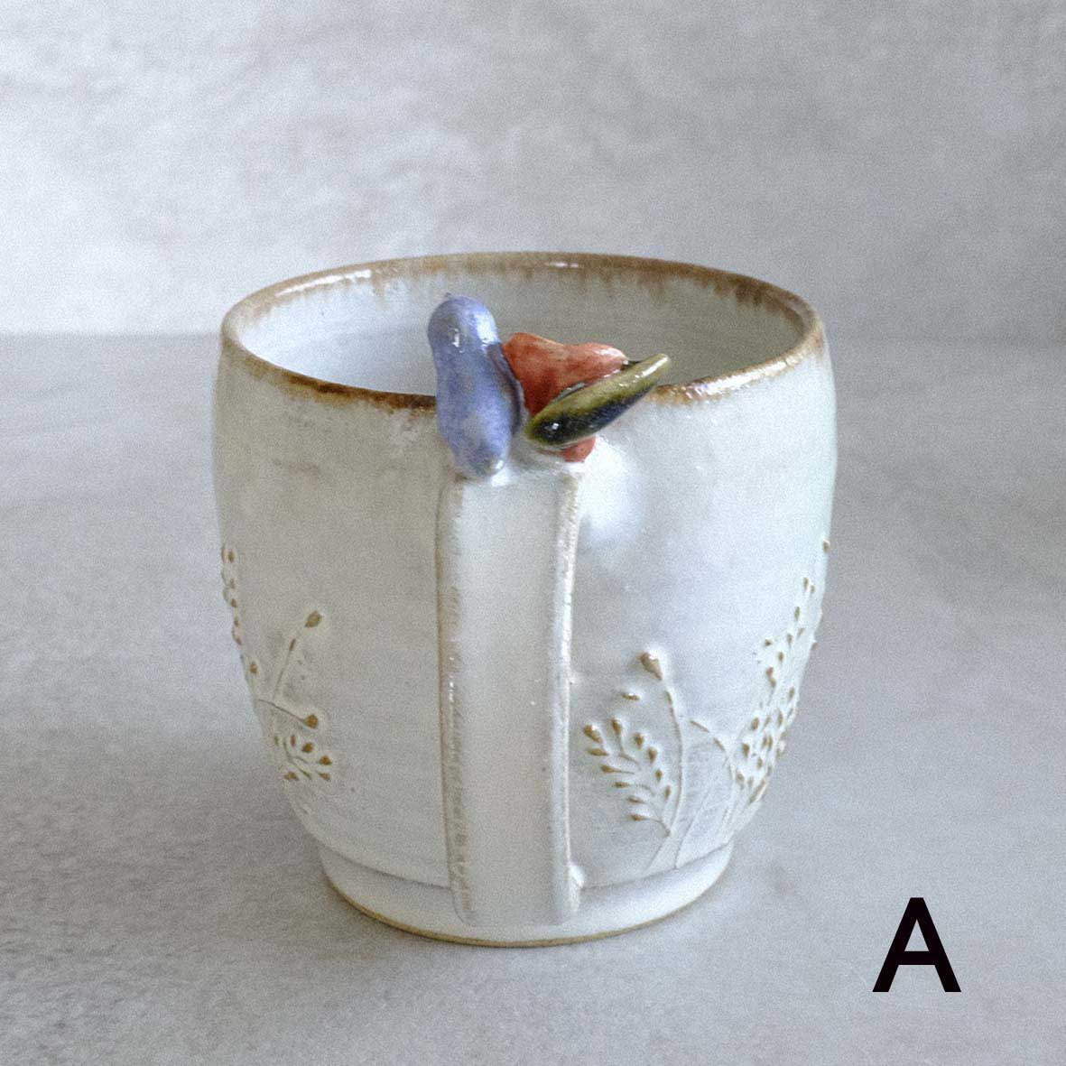 小鳥とお花のマグ（大）の画像