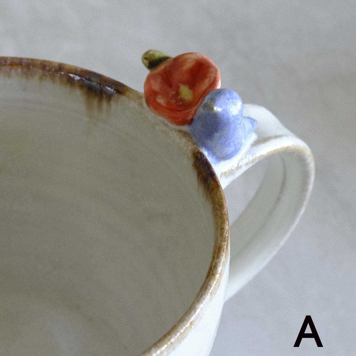 小鳥とお花のマグ（大）の画像
