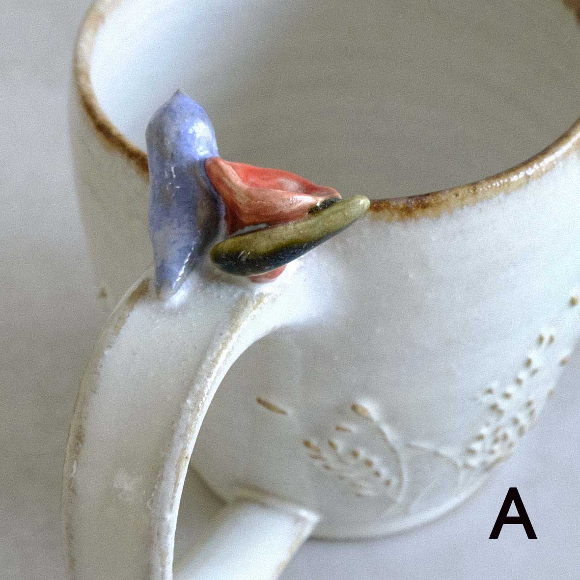 小鳥とお花のマグ（大）の画像