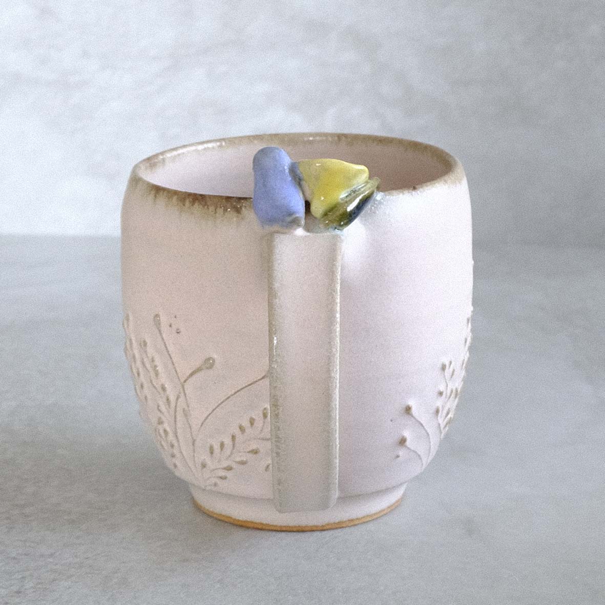 小鳥とお花のマグ（大）の画像