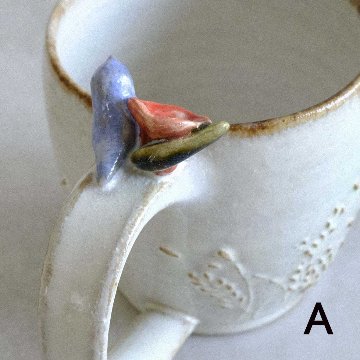 小鳥とお花のマグ（大）の画像