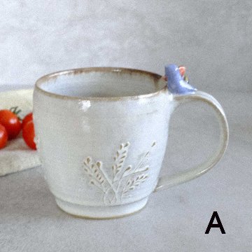 小鳥とお花のマグ（大）の画像