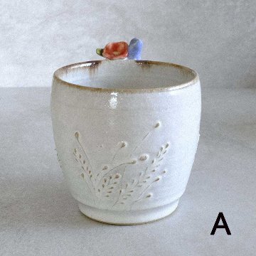 小鳥とお花のマグ（大）の画像