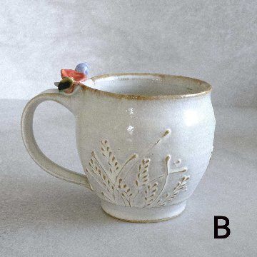 小鳥とお花のマグ（大）の画像