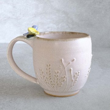 小鳥とお花のマグ（大）の画像