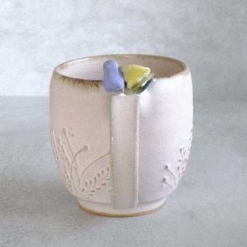 小鳥とお花のマグ（大）の画像
