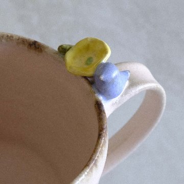 小鳥とお花のマグ（大）の画像