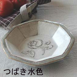 ﾊﾞﾗ/ﾂﾊﾞｷ/木の実文八角鉢の画像