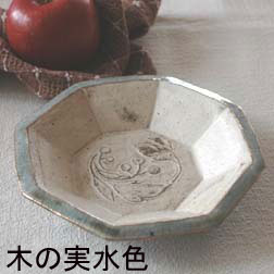 ﾊﾞﾗ/ﾂﾊﾞｷ/木の実文八角鉢の画像