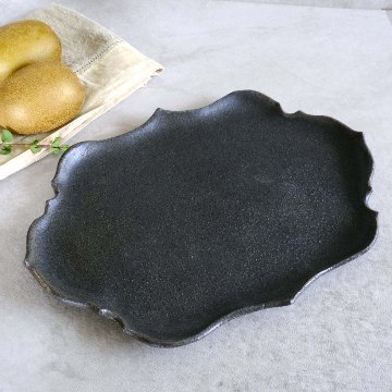 フリル楕円小皿の画像