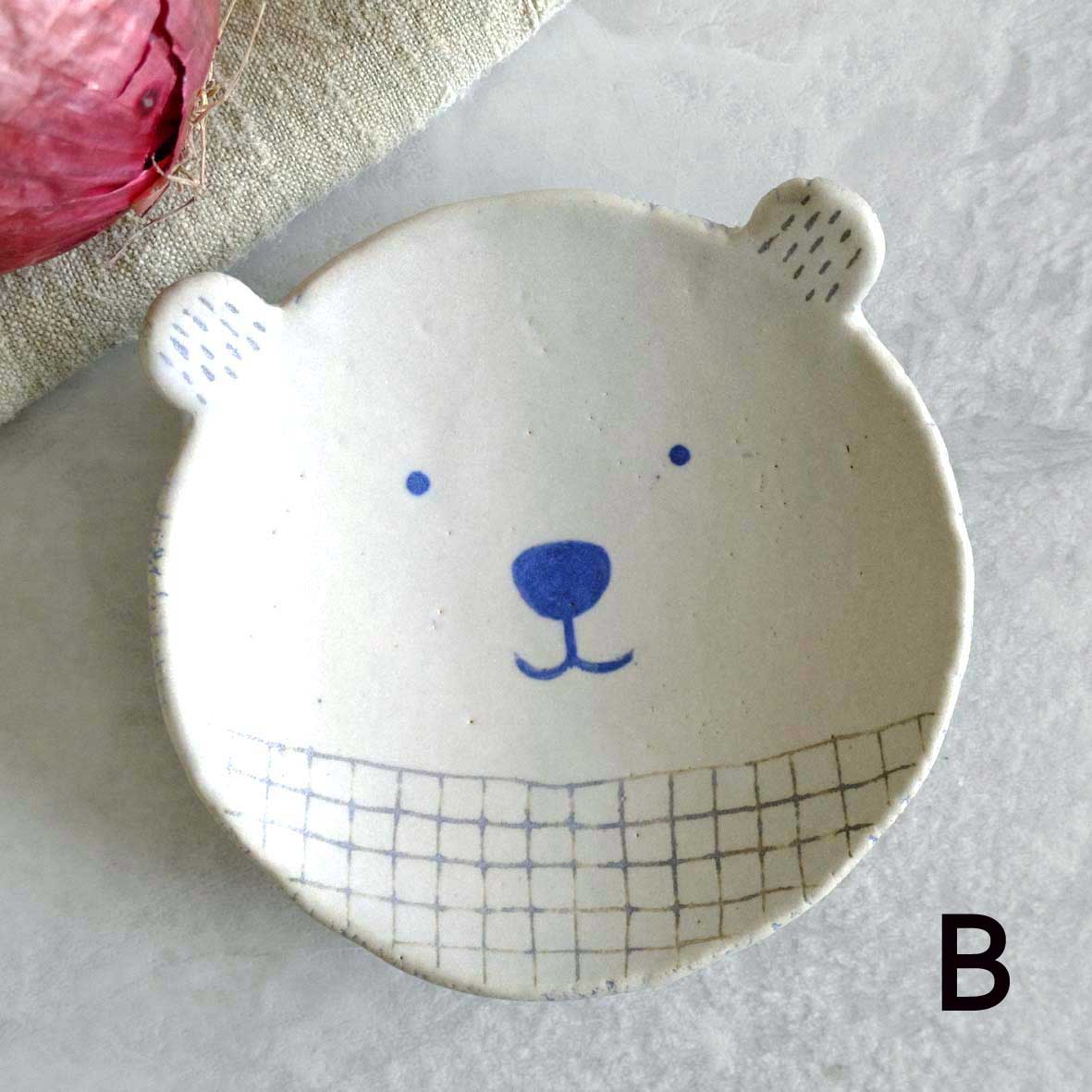 くま小皿（マット）の画像