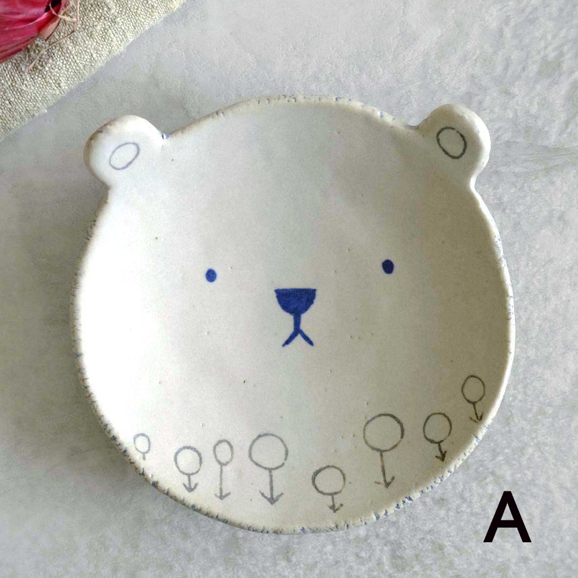 くま小皿（マット）の画像