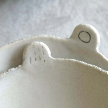 くま小皿（マット）の画像