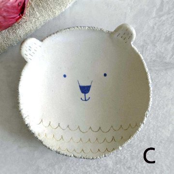 くま小皿（マット）の画像