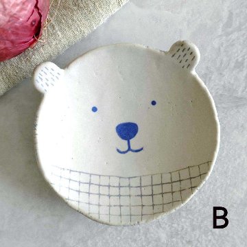 くま小皿（マット）の画像