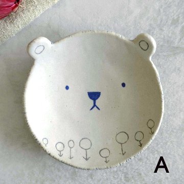 くま小皿（マット）の画像
