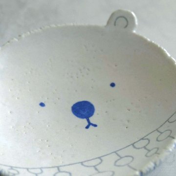 くま小皿（マット）の画像