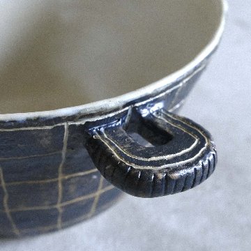 線刻手びねり取手付ﾎﾞｳﾙの画像