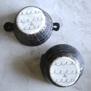 線刻手びねり取手付ﾎﾞｳﾙの画像
