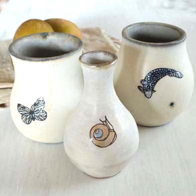 絶品♦︎作家陶器 器 花器 壺 陶器 球形花器 Amazon.co.jp: 信楽焼陶器 花器 古信楽窯変ひねり壺型花入 13号