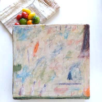 　陶板　旅の途中の画像