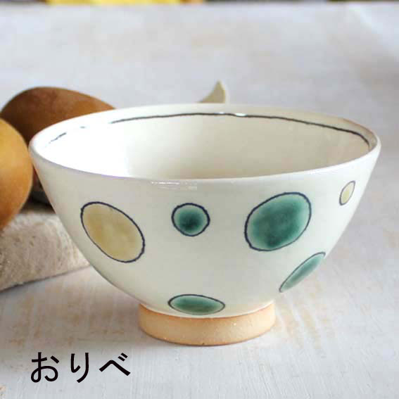 引めし茶碗（水玉）画像