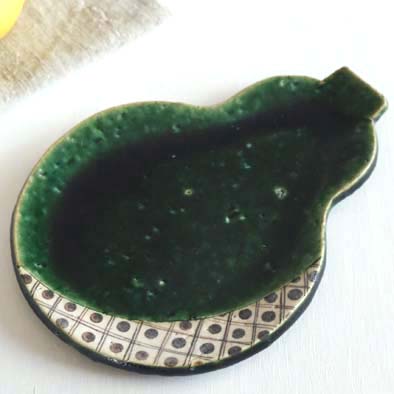 織部瓢皿（小）の画像