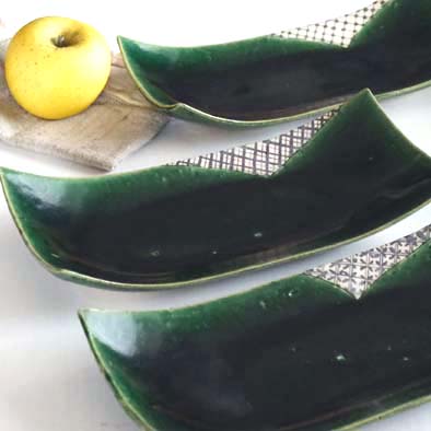 織部長方皿（大）の画像