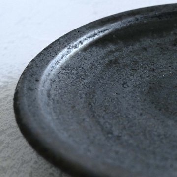 細リム５寸皿鉄釉画像