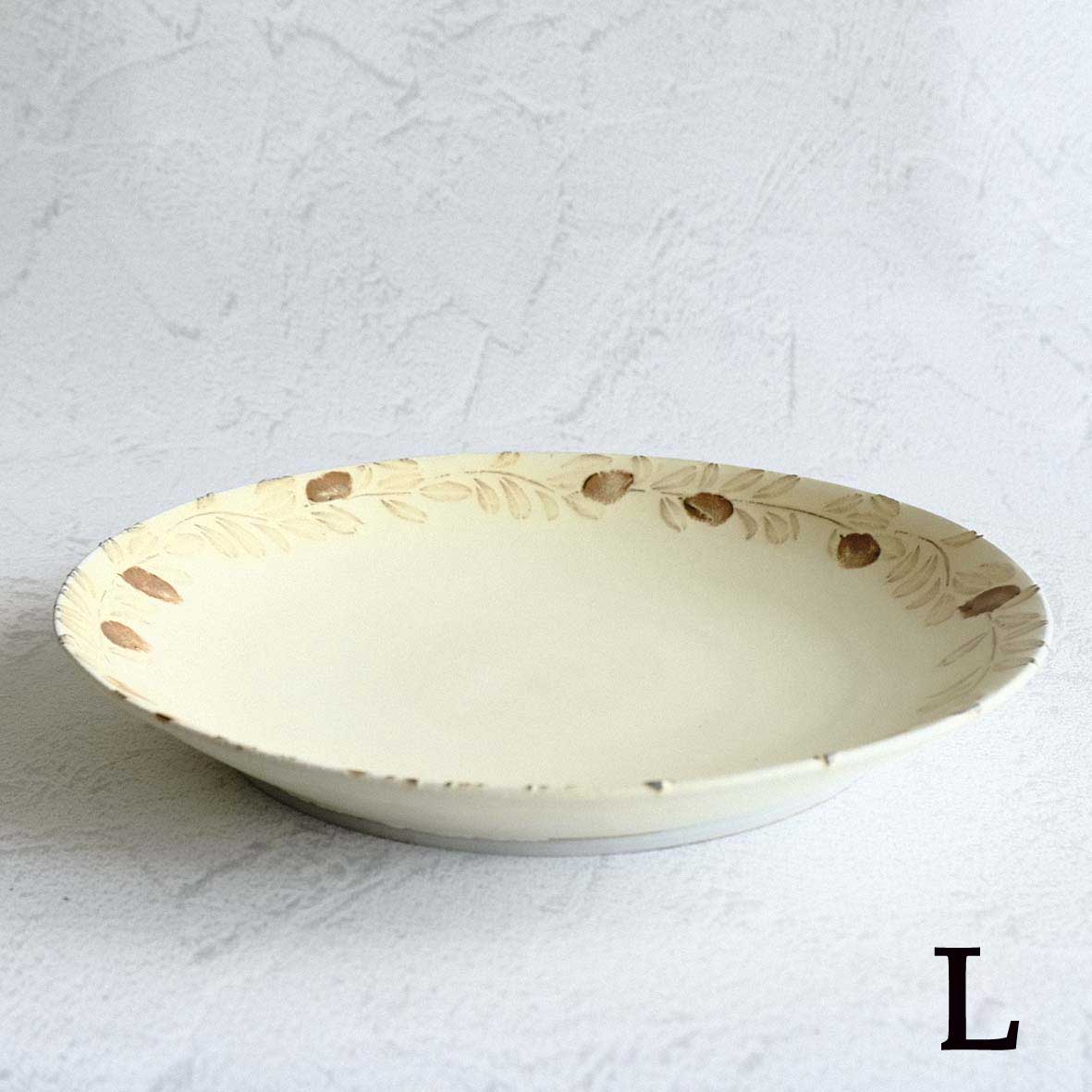 オリーブの平皿の画像