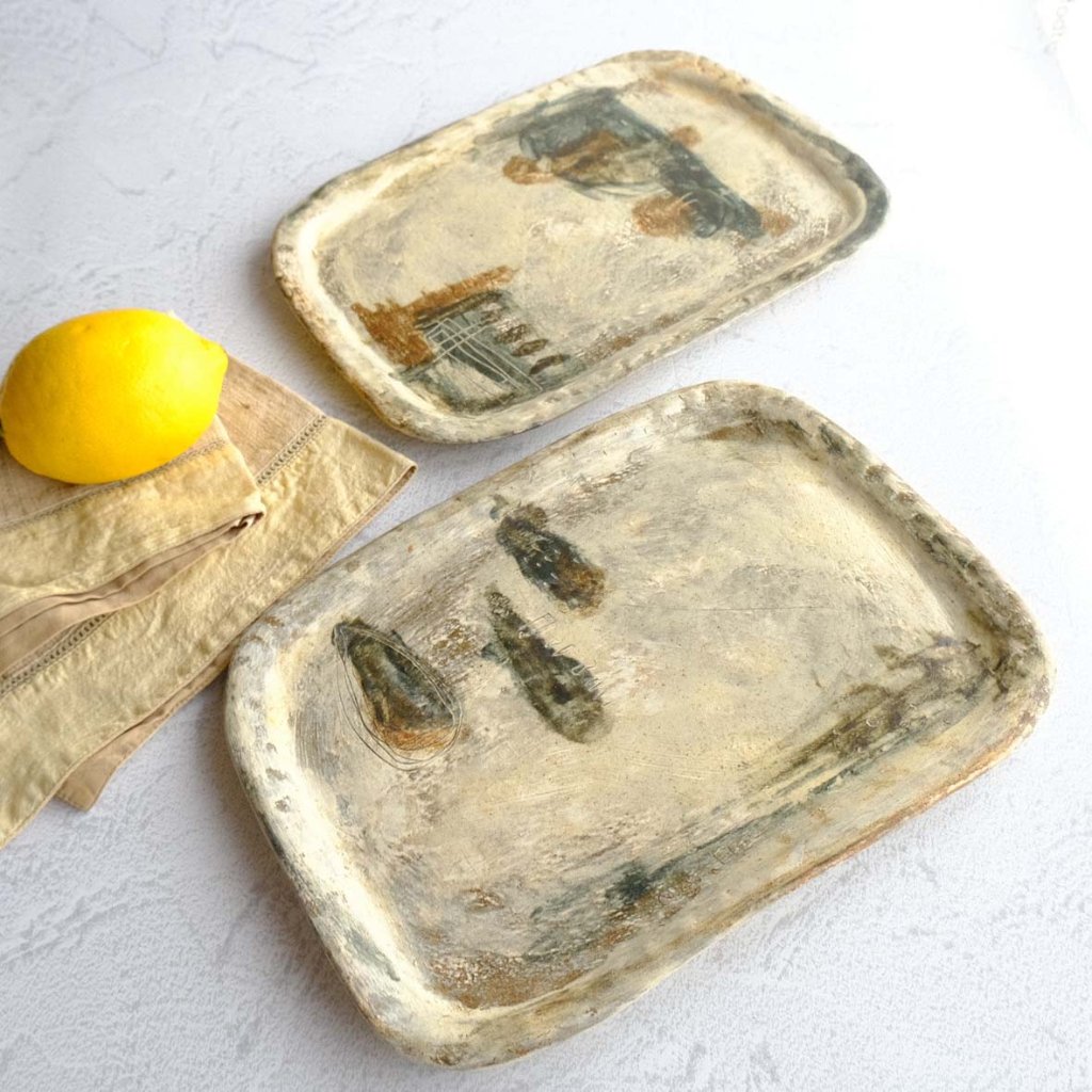 CRAFT BORO×BORO クラフトボロボロ　浅鉢2個セット　未使用品 5794e266a27bd1e07dd8011ef9c637