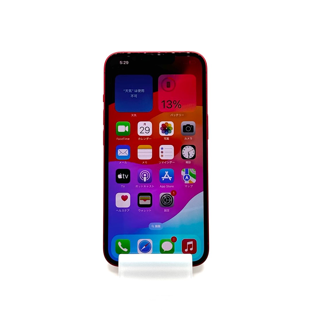 中古iPhone 13 128GB レッド  SIM フリーの画像