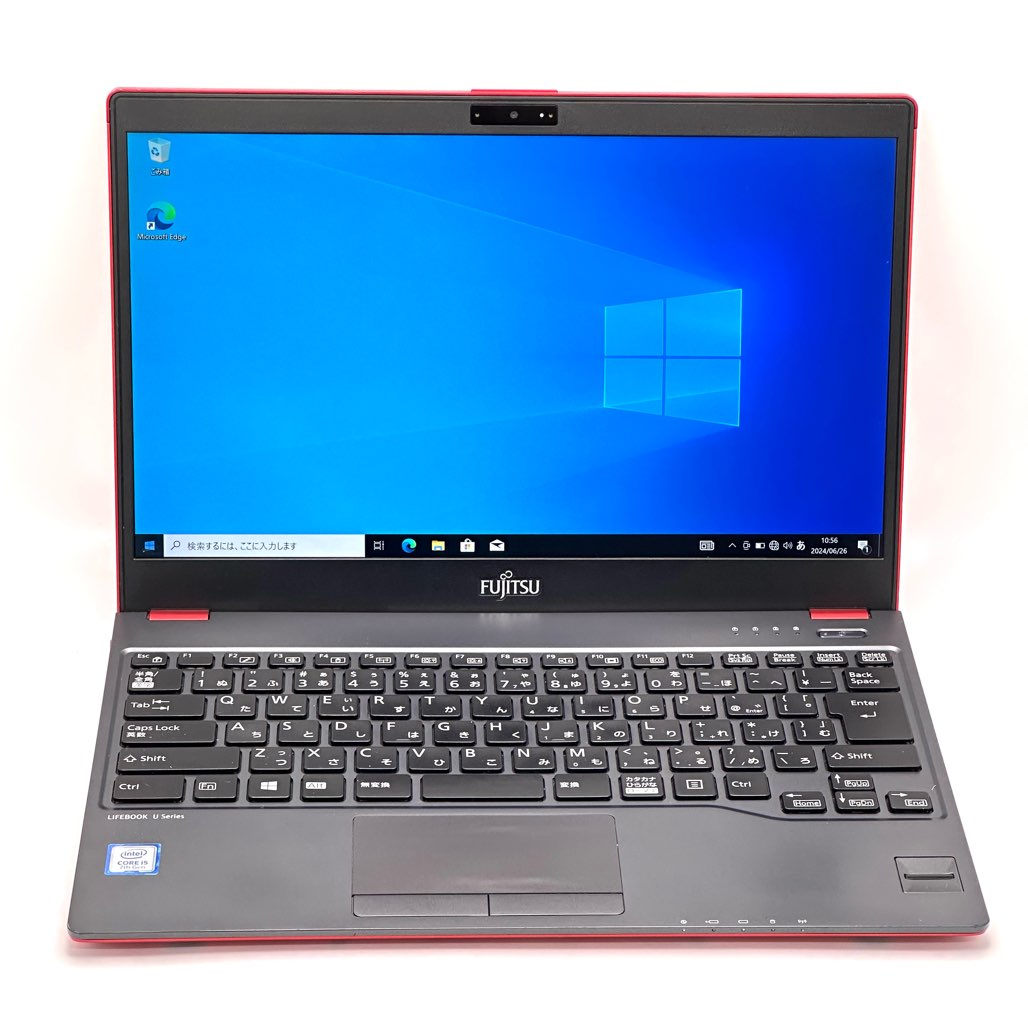 中古 Fujitsu LIFEBOOK U938/S i5-7300U 2.6GHz 8GB SSD 128GB レッド｜U-mobile