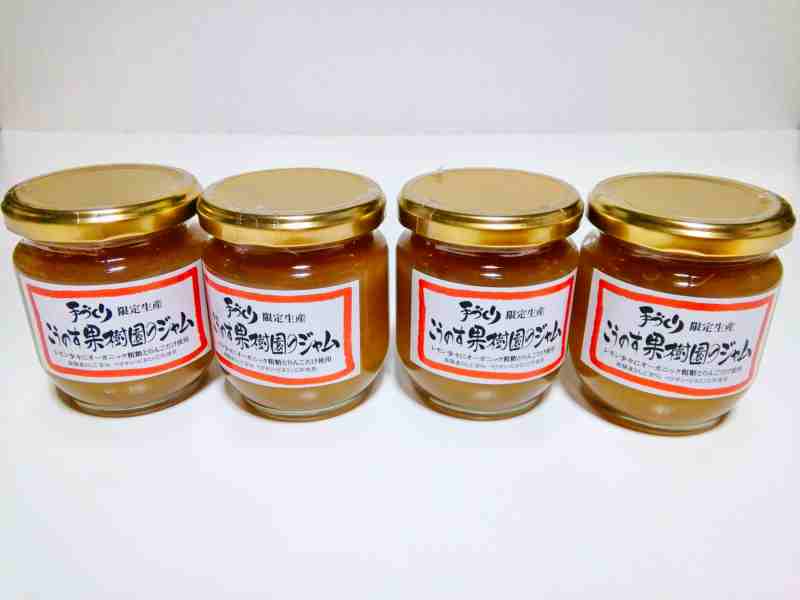 てづくり果樹園のジャム（りんご） 4個入箱の画像
