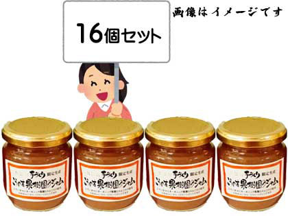 てづくり果樹園のジャム（りんご） 16個入箱の画像