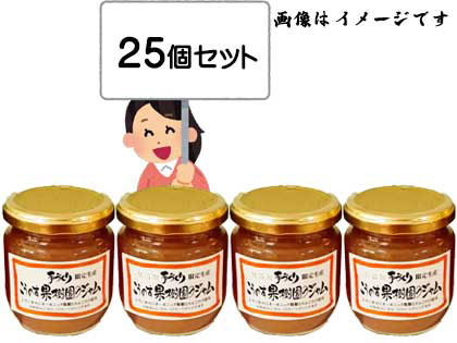 てづくり果樹園のジャム（りんご） 25個入箱の画像